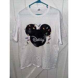 Walt‎ Disney World Mickey Mouse Christmas Mens Shirt Size Large L